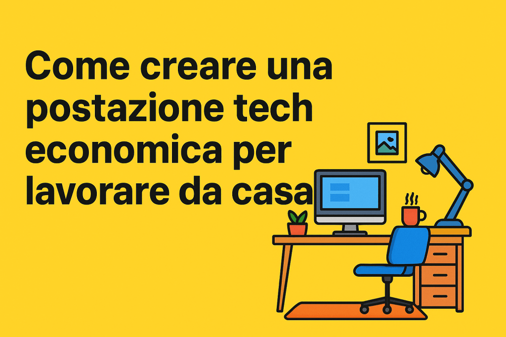 Come creare una postazione tech economica per lavorare da&nbsp;casa