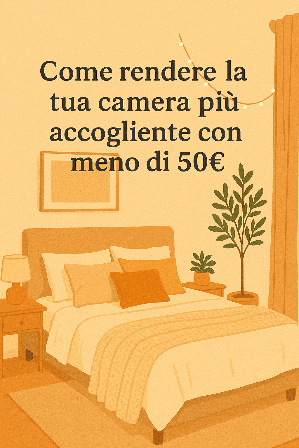 Come rendere la tua camera più accogliente con meno di&nbsp;50€
